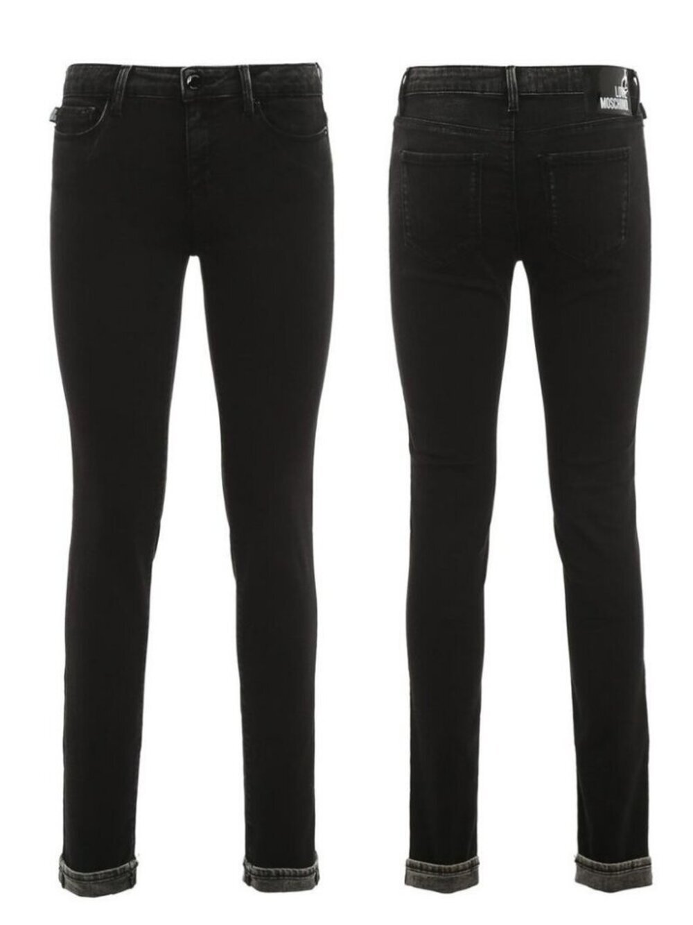 LOVE MOSCHINO Skinny Jean Logo Patch Women's Size 26